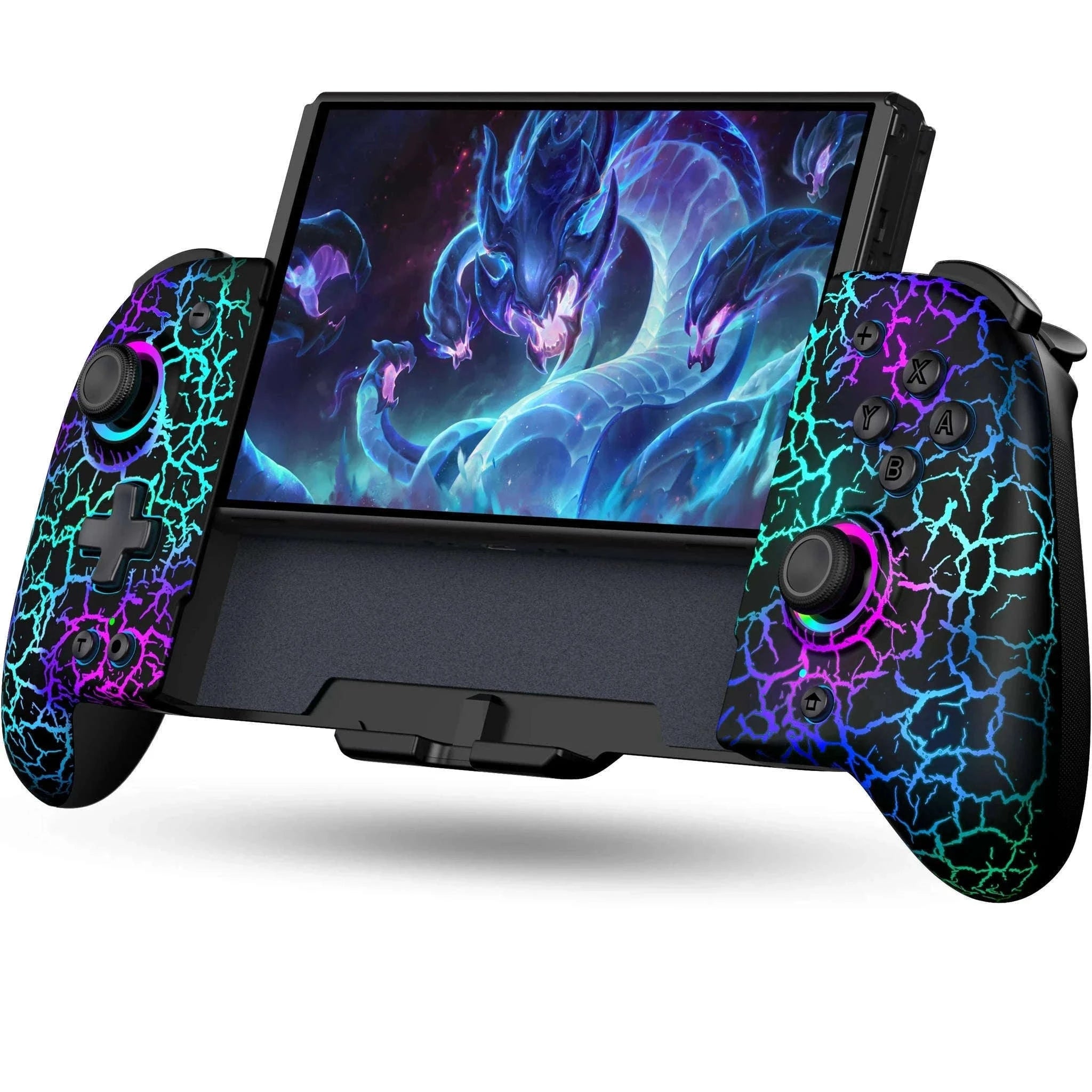 BEBONCOOL JC200 Switch Controller For Nintendo Switch/Switch OLED Joystick Gamepad Built-in 6-Axis Gyro Design Handheld Grip-JC201 / United Kingdom