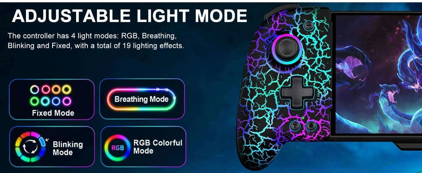 BEBONCOOL JC200 Switch Controller For Nintendo Switch/Switch OLED Joystick Gamepad Built-in 6-Axis Gyro Design Handheld Grip-JC201 / United Kingdom