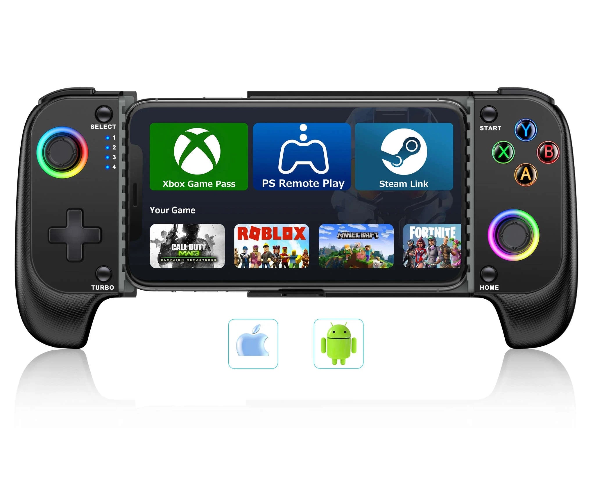BEBONCOOL MC100 Bluetooth Mobile Game Controller for iOS Android-BEBONCOOL MC101 / United States