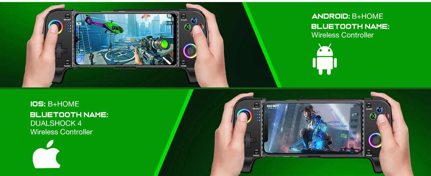BEBONCOOL MC100 Bluetooth Mobile Game Controller for iOS Android-BEBONCOOL MC101 / United States