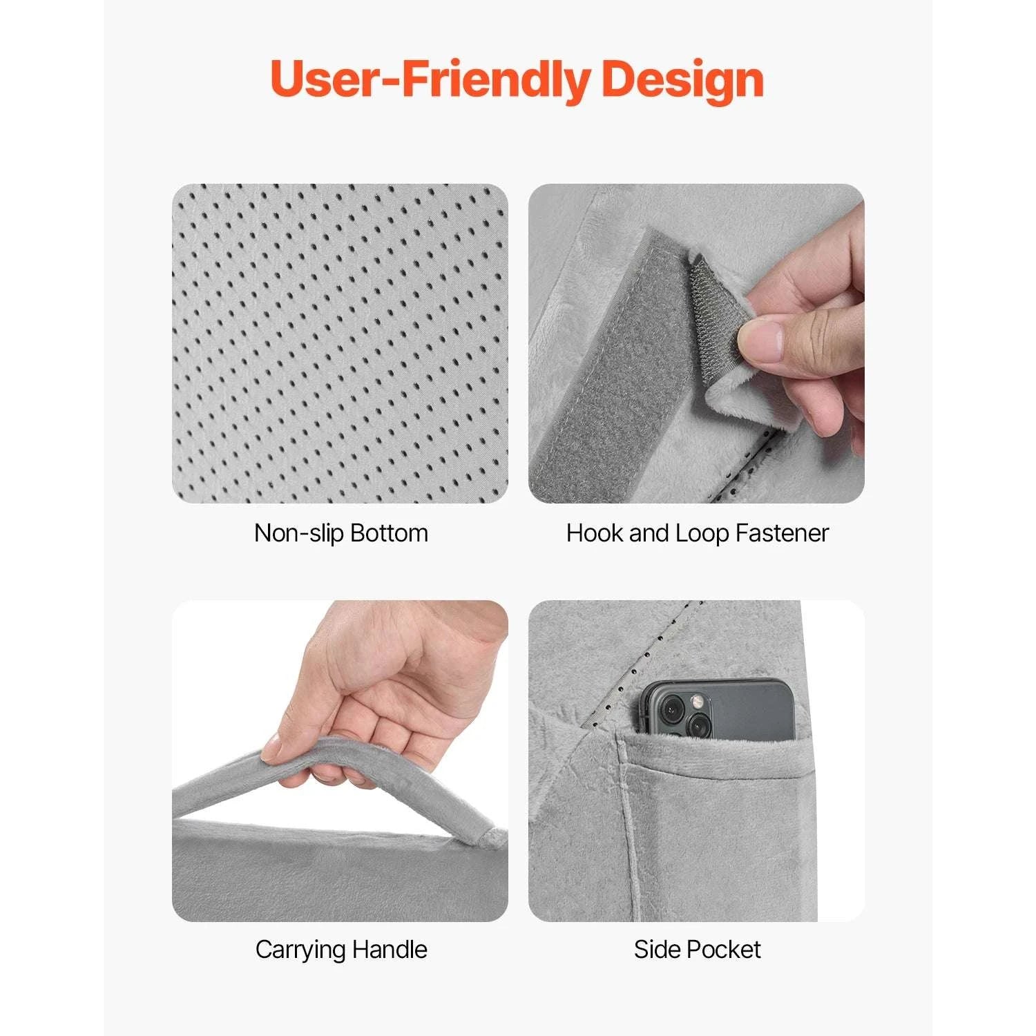 Bed Wedge Pillow for Acid Reflux, Snoring & Post-Surgery Support-2 Pcs / United States