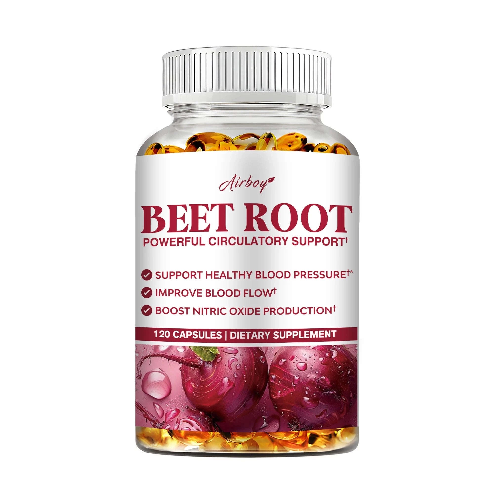 Beetroot Capsules for Healthy Blood Pressure and Circulation-United States / 120 Capsules