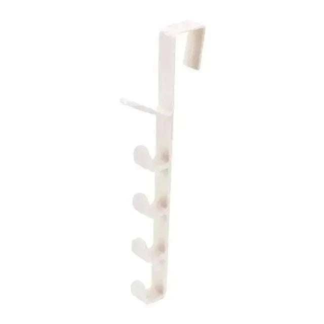 Behind Door Hook Rack – 5‑Hook Over Door Storage-