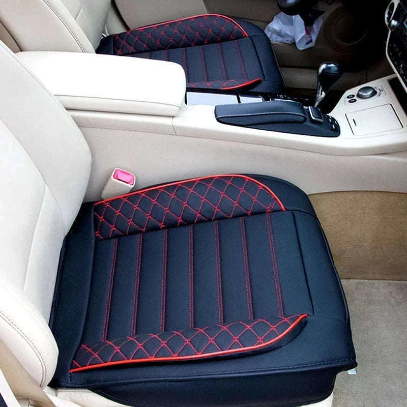 Beige Full-Wrapped Car Seat Cover-Beige front 1pc