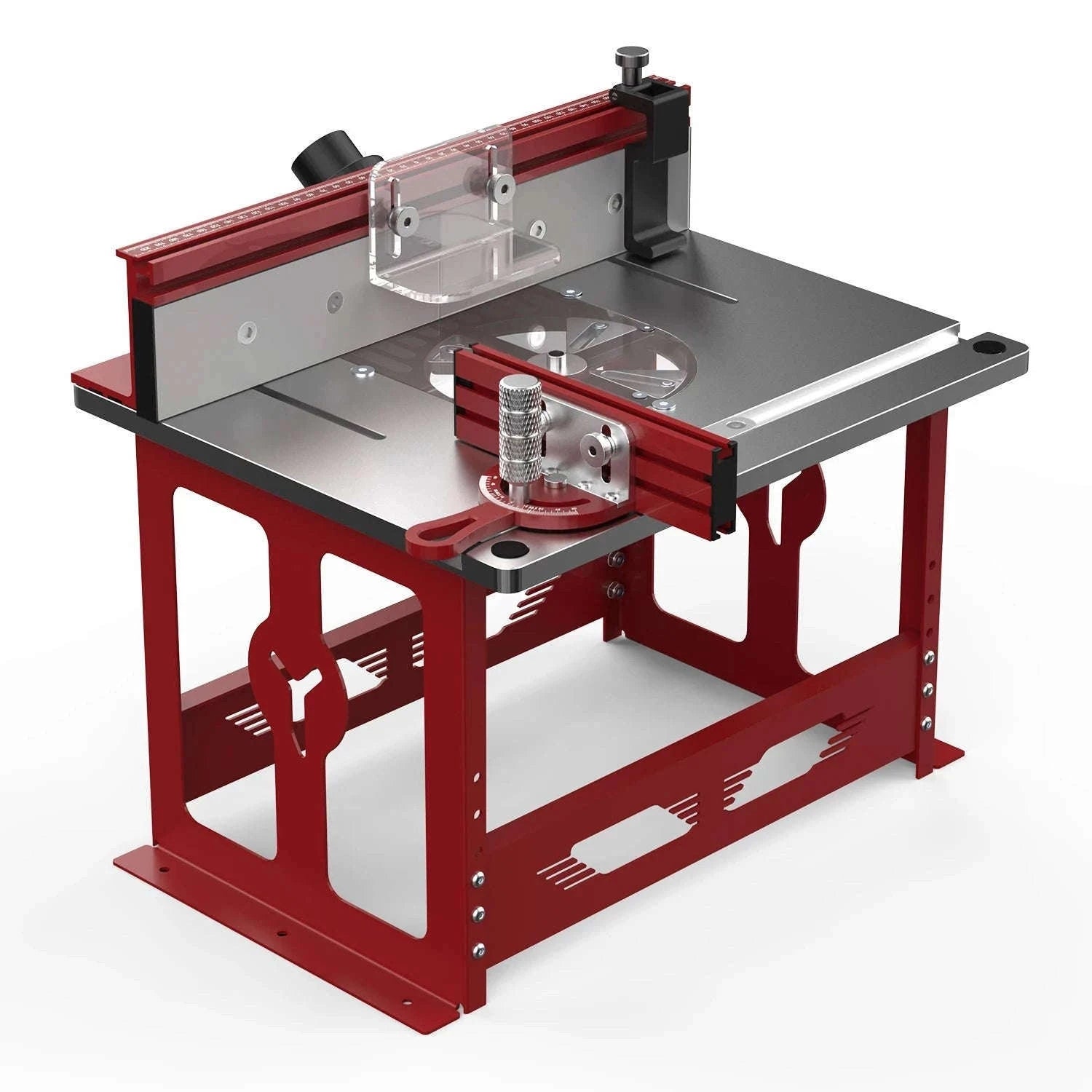 Bench Top Router Table Workbench with Miter Gauge, Profile Fence System & Dust Port-Metric Type / CZECH REPUBLIC