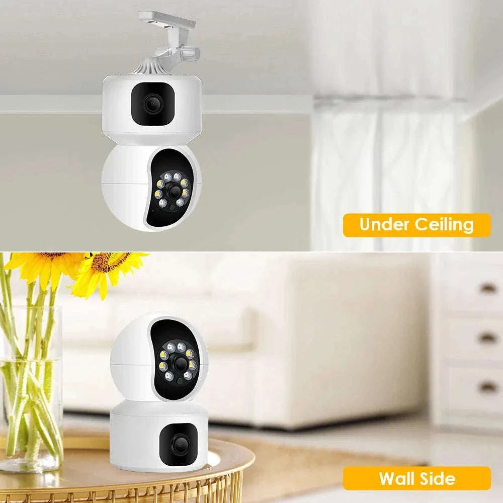 BESDER 4MP WiFi Dual Screen Baby Monitor Camera-4MP NO Card / EU Plug / GERMANY