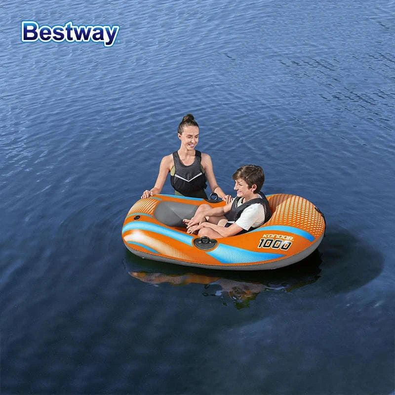 Bestway Inflatable Kayakway 61136/61140/61142/61146 1-3 Person Heavy Duty PVC Rafting Boat-4ft11inx 33in1people