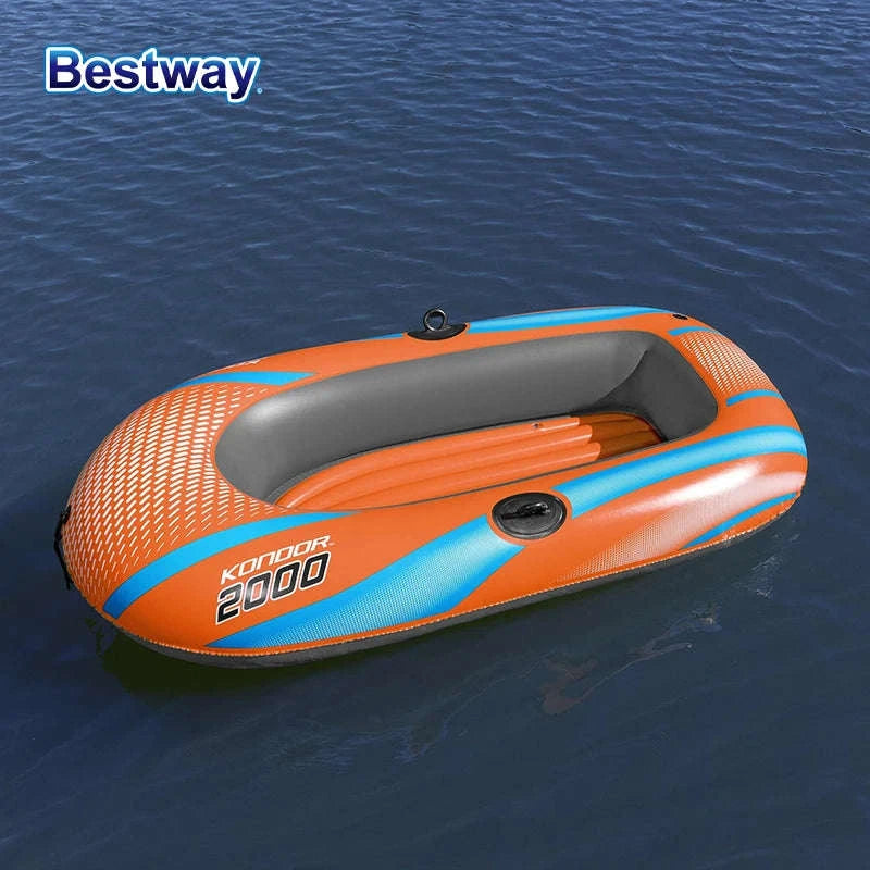 Bestway Inflatable Kayakway 61136/61140/61142/61146 1-3 Person Heavy Duty PVC Rafting Boat-4ft11inx 33in1people