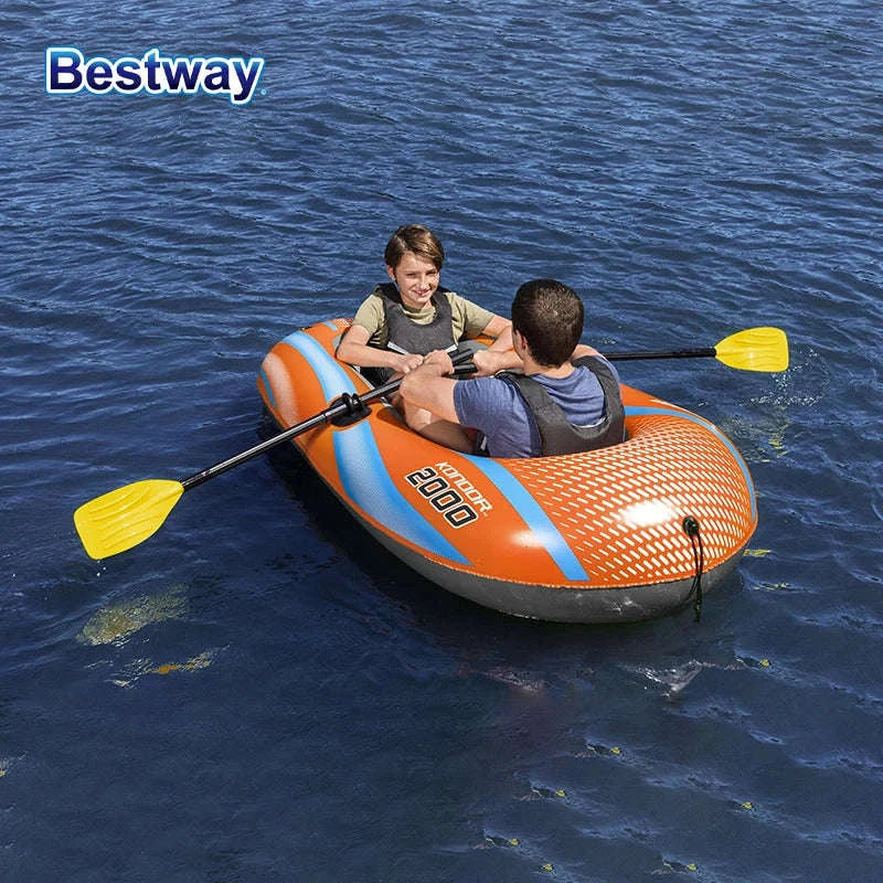 Bestway Inflatable Kayakway 61136/61140/61142/61146 1-3 Person Heavy Duty PVC Rafting Boat-4ft11inx 33in1people