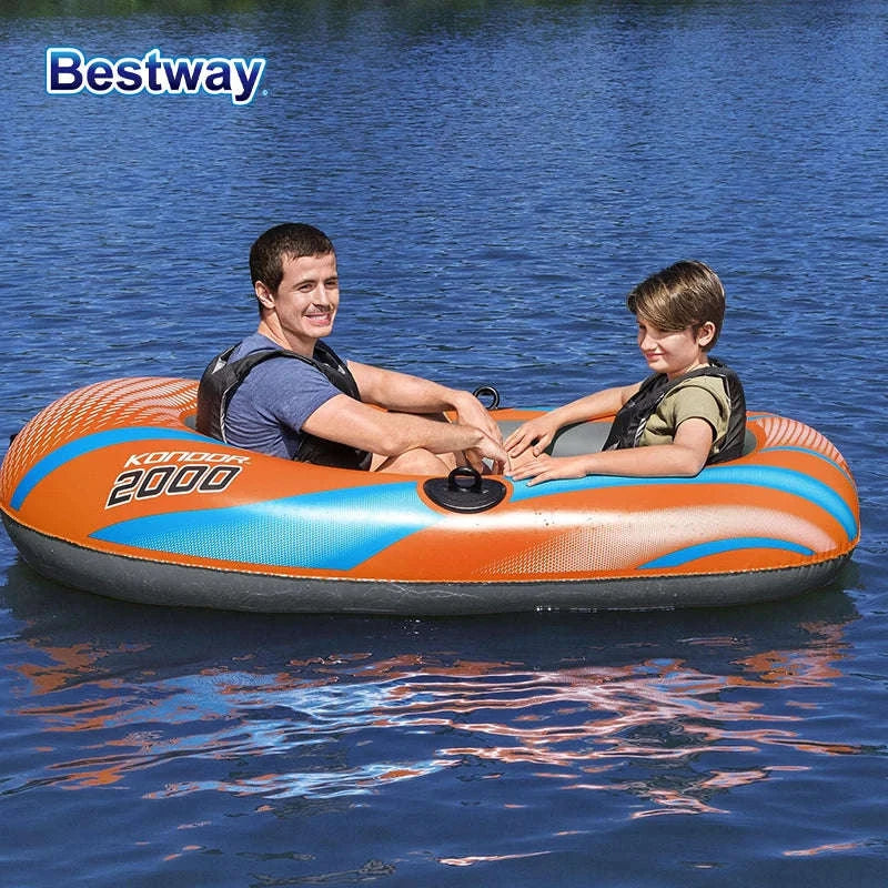 Bestway Inflatable Kayakway 61136/61140/61142/61146 1-3 Person Heavy Duty PVC Rafting Boat-4ft11inx 33in1people