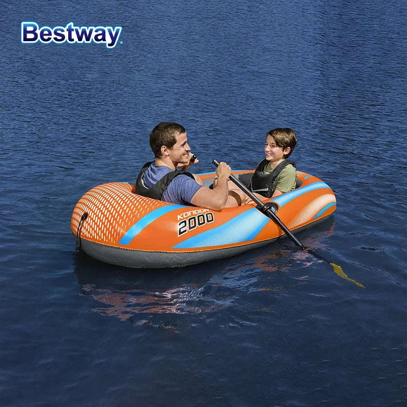 Bestway Inflatable Kayakway 61136/61140/61142/61146 1-3 Person Heavy Duty PVC Rafting Boat-4ft11inx 33in1people
