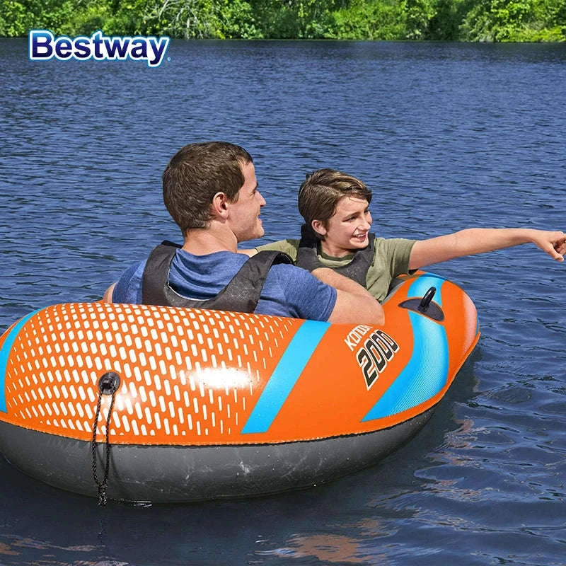 Bestway Inflatable Kayakway 61136/61140/61142/61146 1-3 Person Heavy Duty PVC Rafting Boat-4ft11inx 33in1people