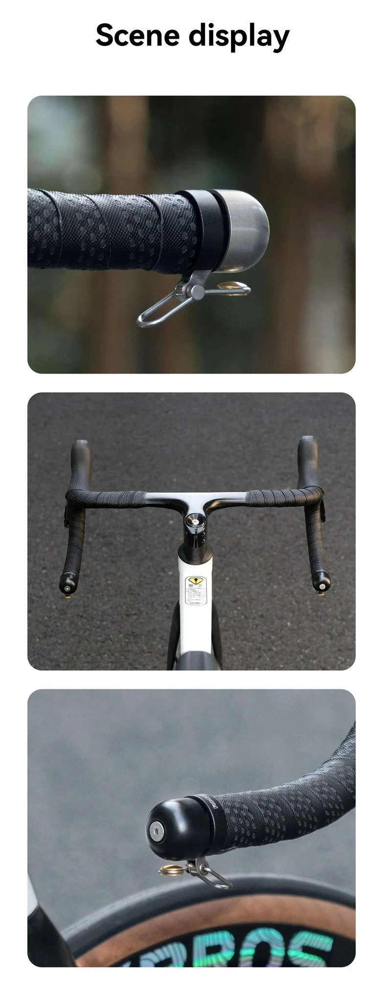 Bicycle Bell 100dB Loud Ring for 22.2mm Handlebars-BB2502-ab