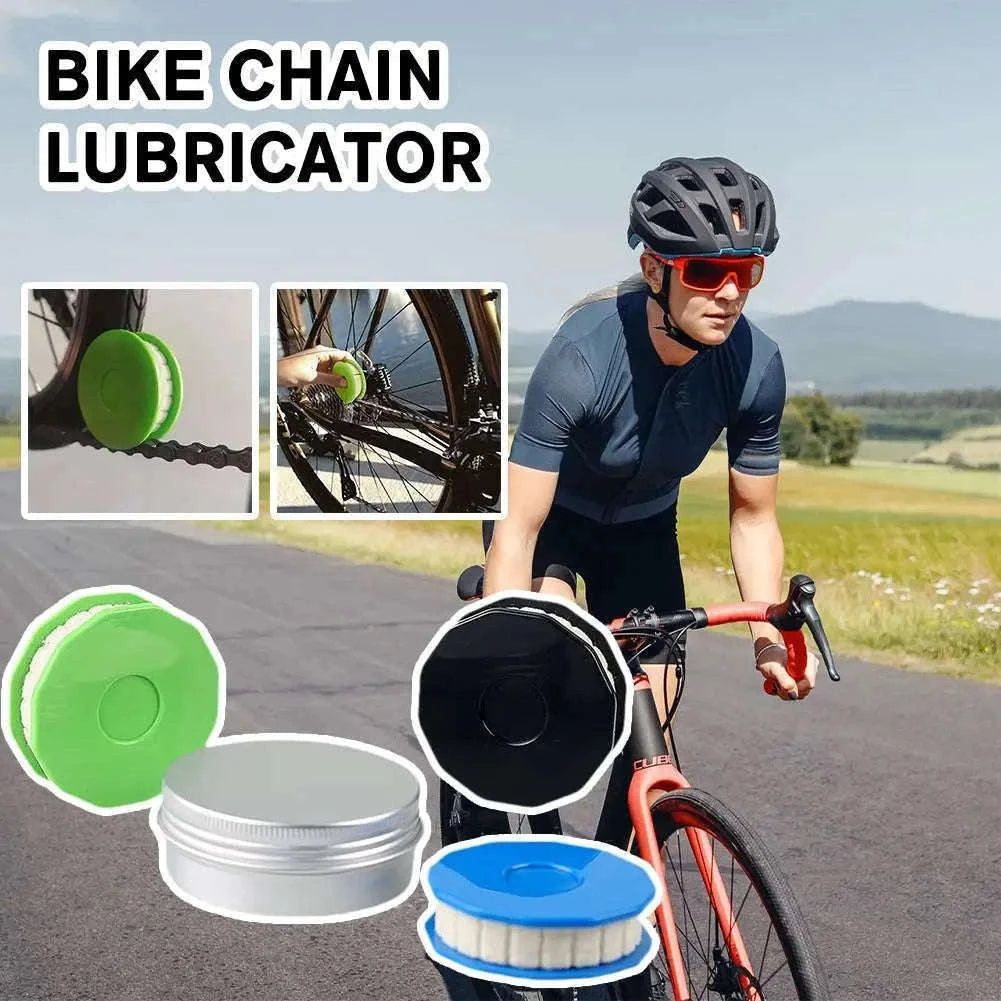 Bicycle Chain Lubricator for Clean, Even Chain Maintenance-green