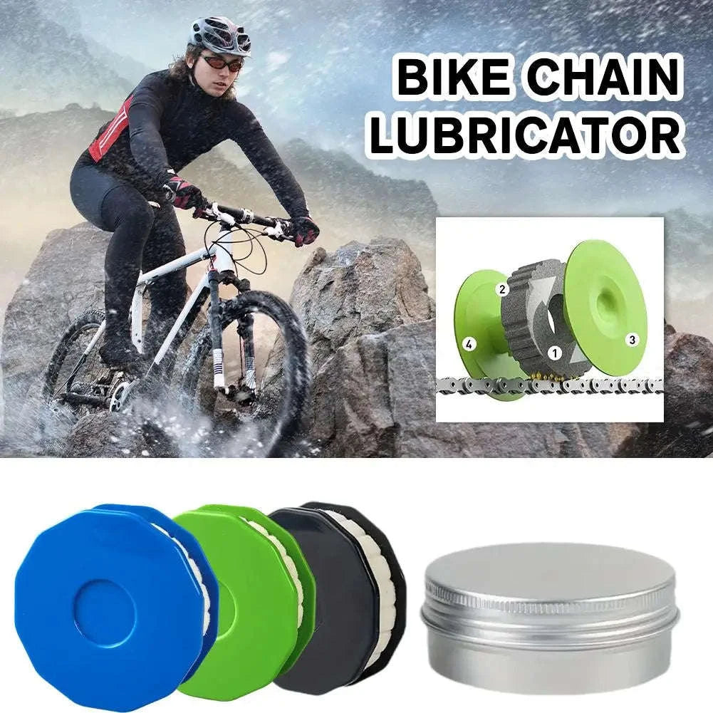 Bicycle Chain Lubricator for Smooth, Easy Bike Maintenance-green
