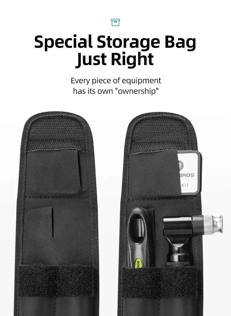 Bicycle Flat Tire Repair Kit with 130PSI Pump & Patch Set-B80