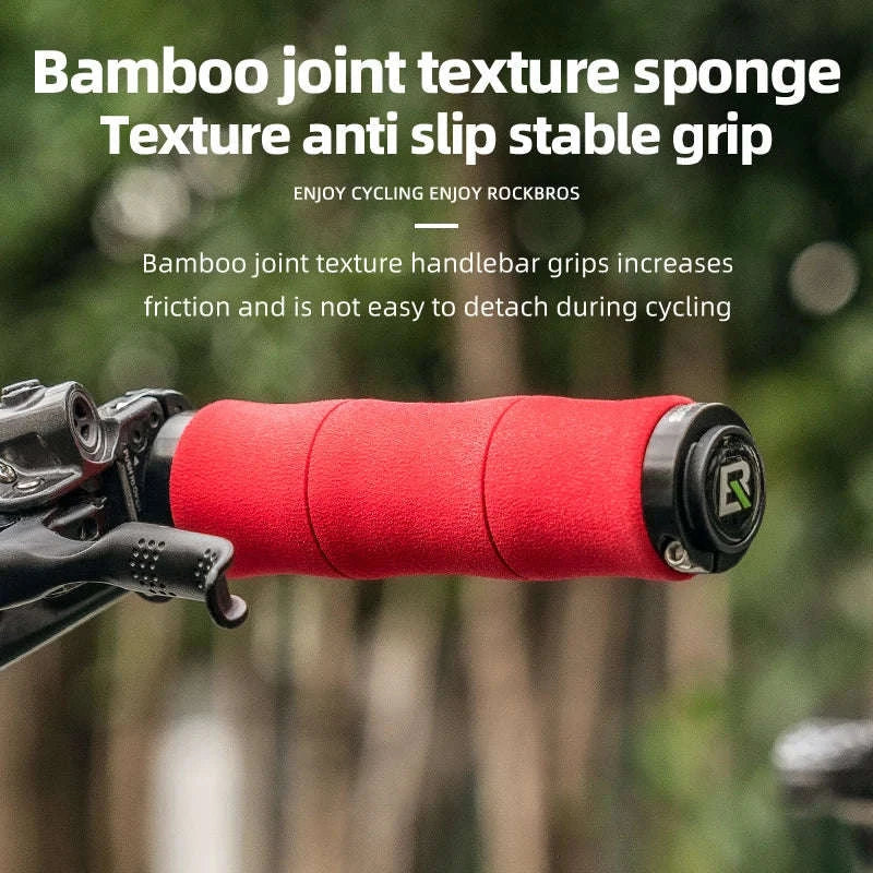 Bicycle Handlebar Grips 22mm EVA Shock-Absorbing Lock-On Pair-40720005001