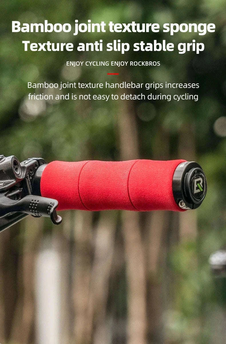 Bicycle Handlebar Grips 22mm EVA Shock-Absorbing Lock-On Pair-40720005001