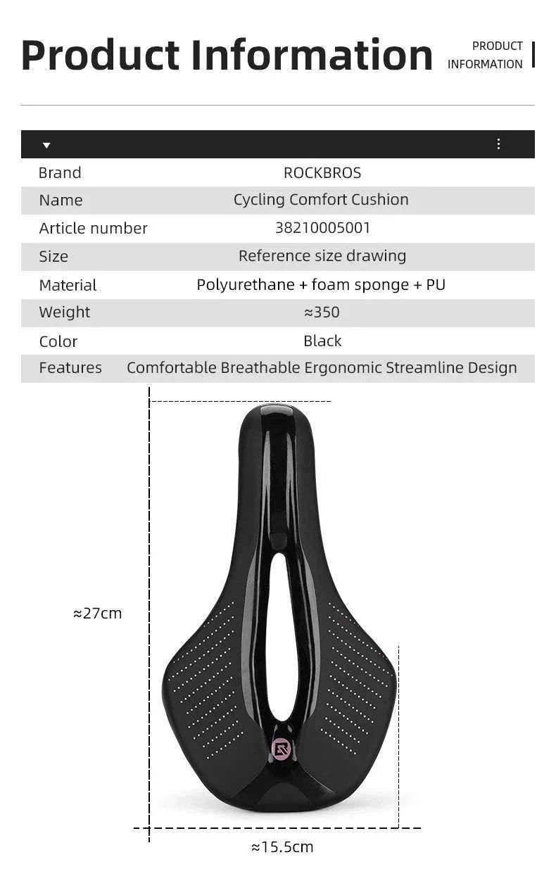 Bicycle Saddle for Road and MTB Comfort-38210005001