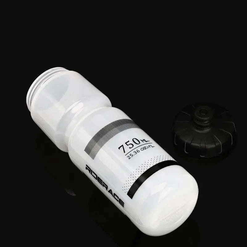 Bicycle Water Bottle 750ml Sports Squeeze Bottle-White