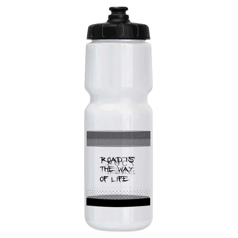 Bicycle Water Bottle 750ml Sports Squeeze Bottle-White