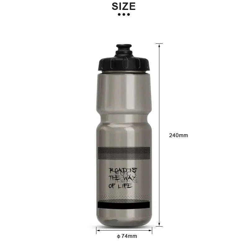 Bicycle Water Bottle 750ml Sports Squeeze Bottle-White