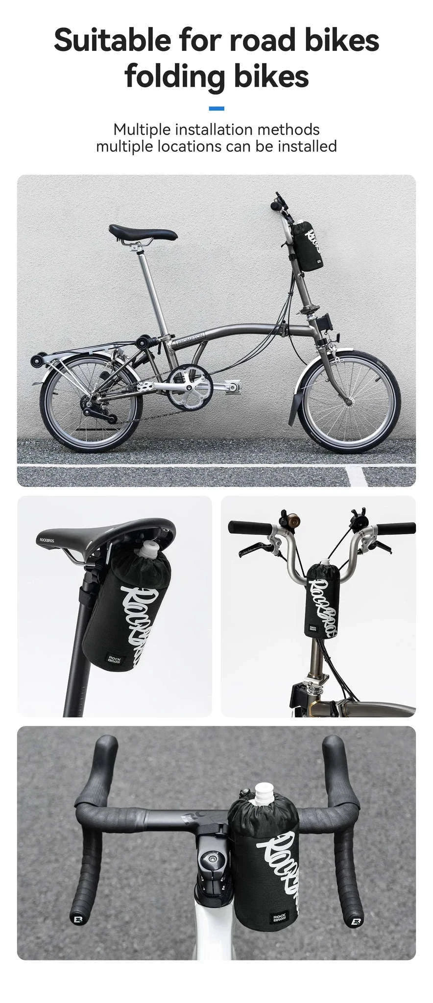 Bicycle Water Bottle Holder Bag Frame-Mounted Hydration Pack-30120127001