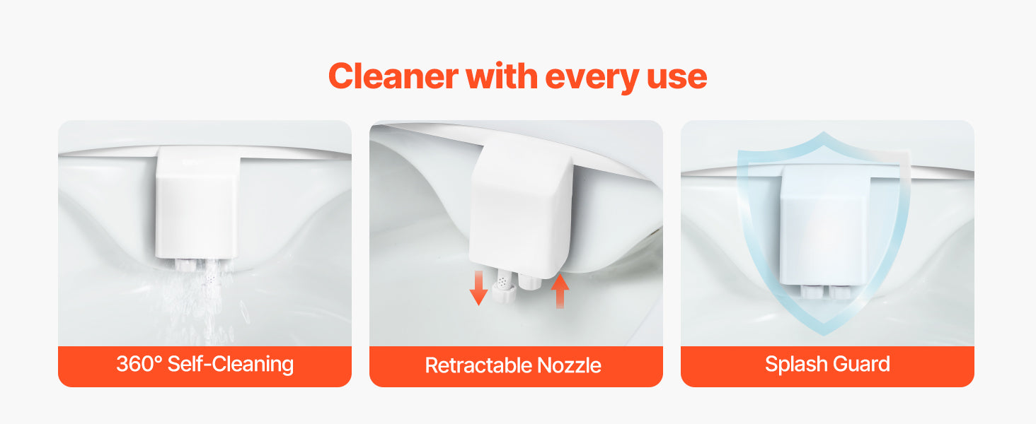 Traversez l’achat SucceBuy – Accessoire de bidet pour WC with double buse rétractable, pression d’eau réglable, eau froide, pulvérisateur pour lavage intime arrière et féminin.
