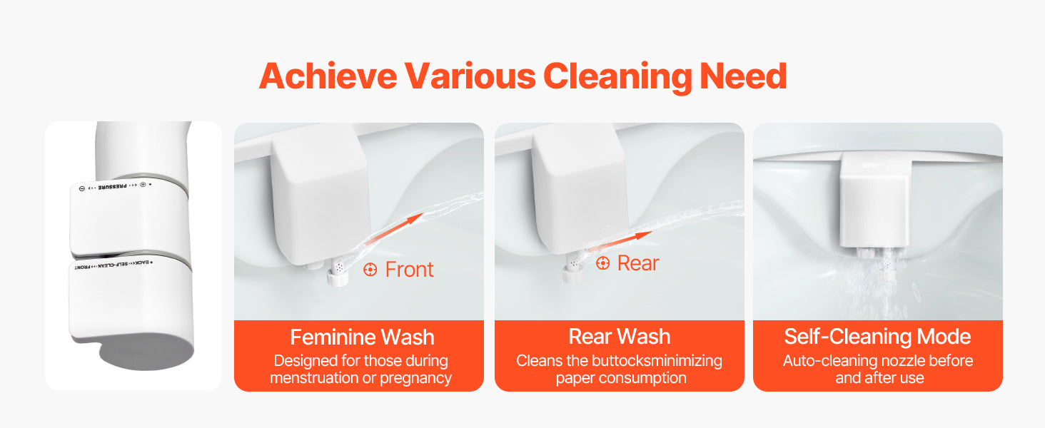 Traversez l’achat SucceBuy – Accessoire de bidet pour WC with double buse rétractable, pression d’eau réglable, eau froide, pulvérisateur pour lavage intime arrière et féminin.
