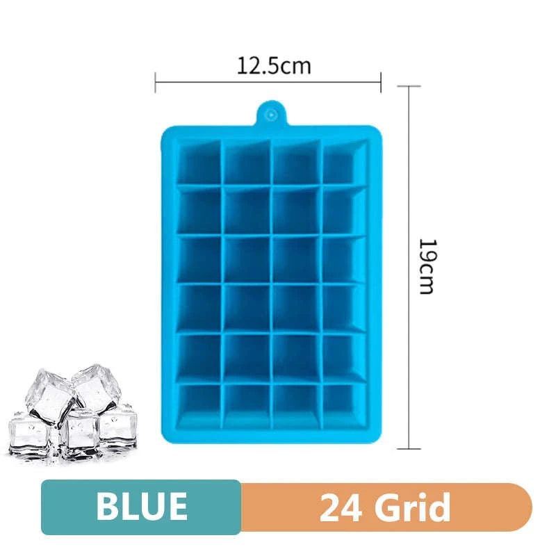 Big Ice Cube Tray Silicone Mold-15 grid- Black