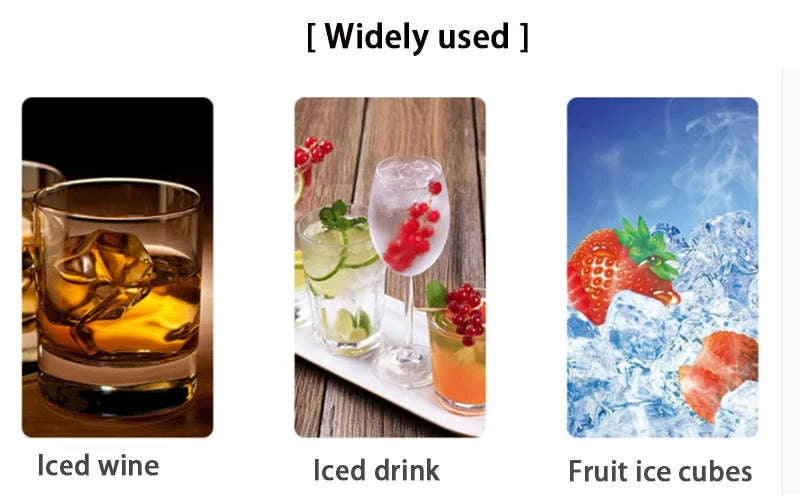 Big Ice Cube Tray Silicone Mold-15 grid- Black