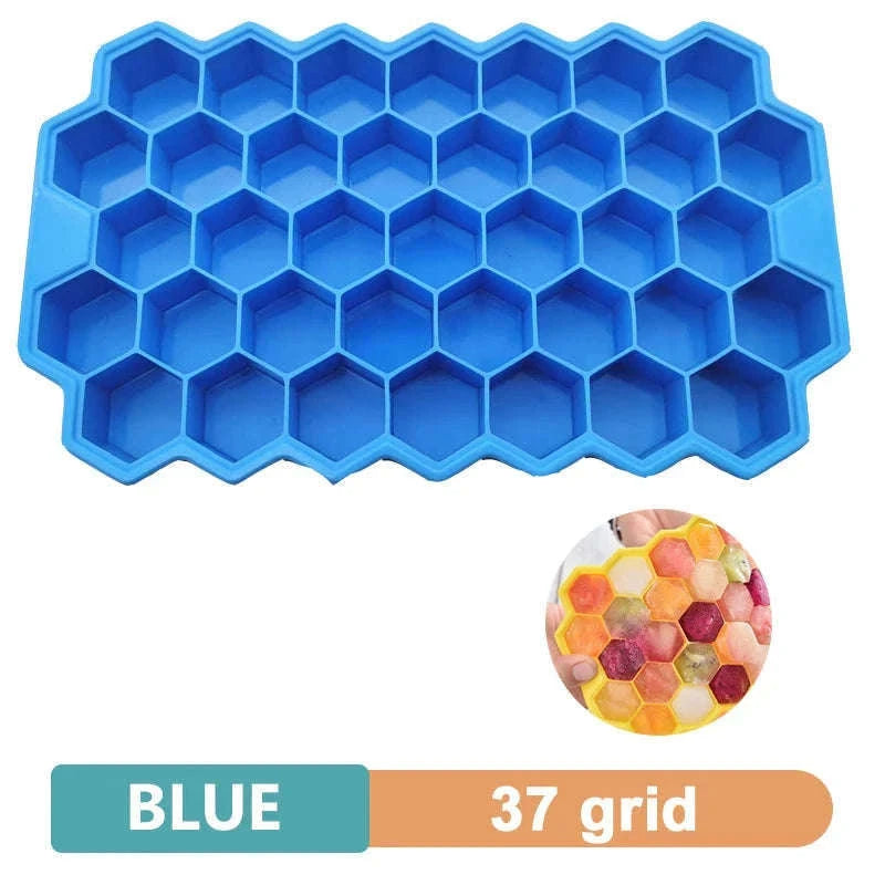 Big Silicone Ice Cube Tray Mold for Clean, Slow-Melt Cubes-15 grid- Black