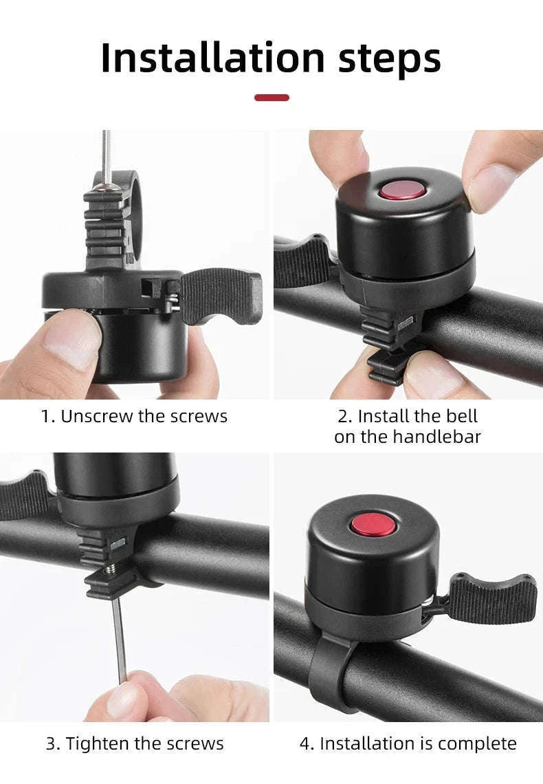 Bike Bell Loud Handlebar Safety Ring for MTB and Road Cycling-2018-1BS