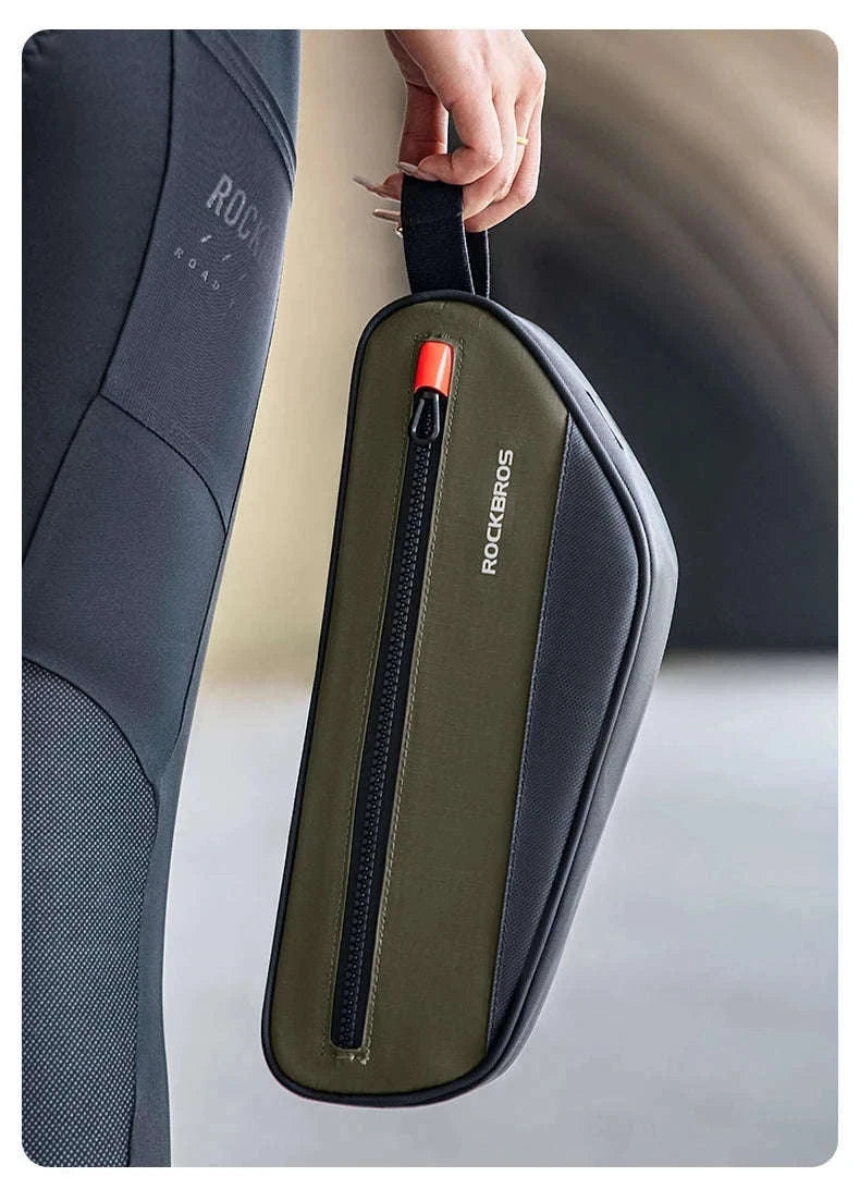 Bike Frame Tube Bag 1.7L with Reflective Design and Easy Mount-1.7L