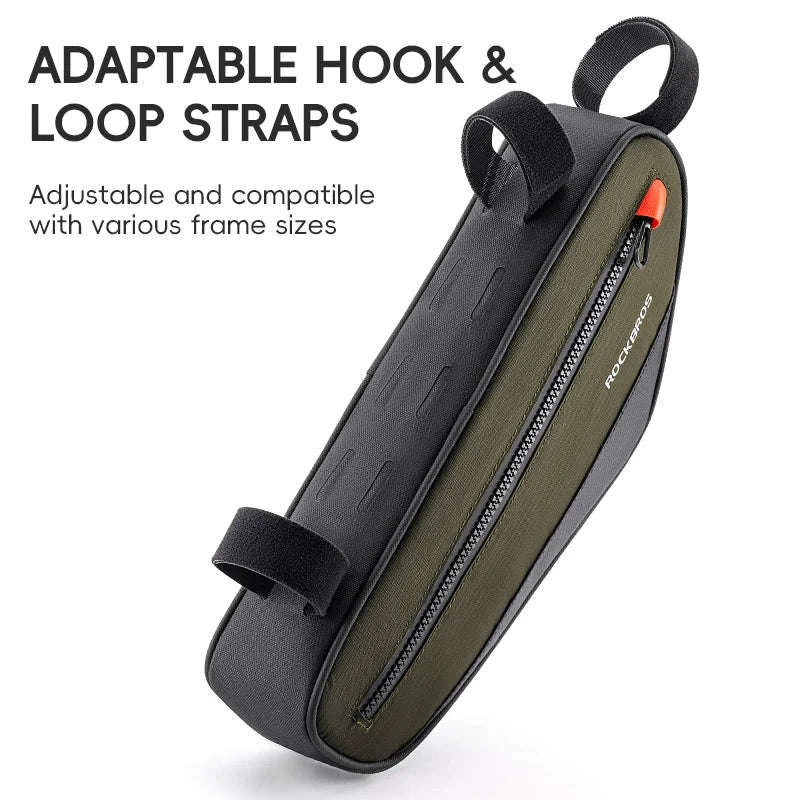 Bike Frame Tube Bag 1.7L with Reflective Design and Easy Mount-1.7L