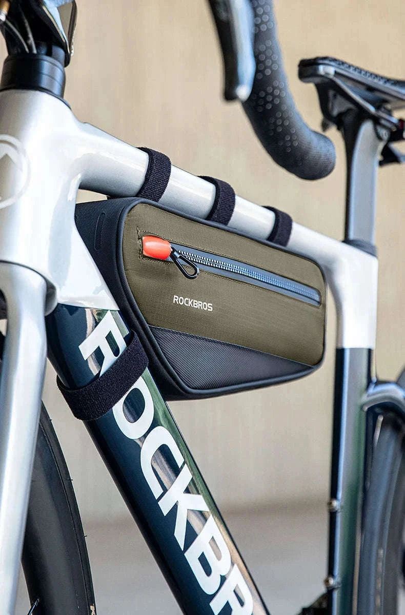 Bike Frame Tube Bag 1.7L with Reflective Design and Easy Mount-1.7L