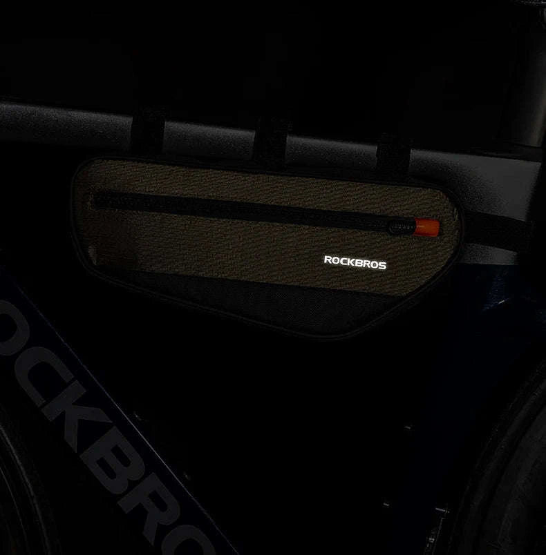 Bike Frame Tube Bag 1.7L with Reflective Design and Easy Mount-1.7L