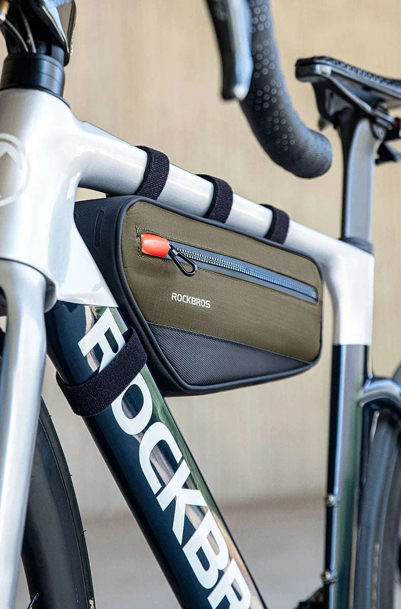 Bike Frame Tube Bag 1.7L with Reflective Design and Easy Mount-1.7L