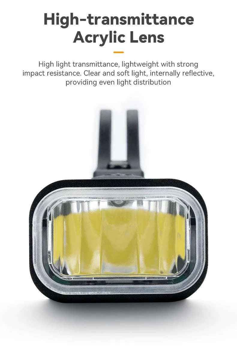 Bike Front Light 400/800LM USB-C Rechargeable IPX6 Aluminum-400LM(only light)