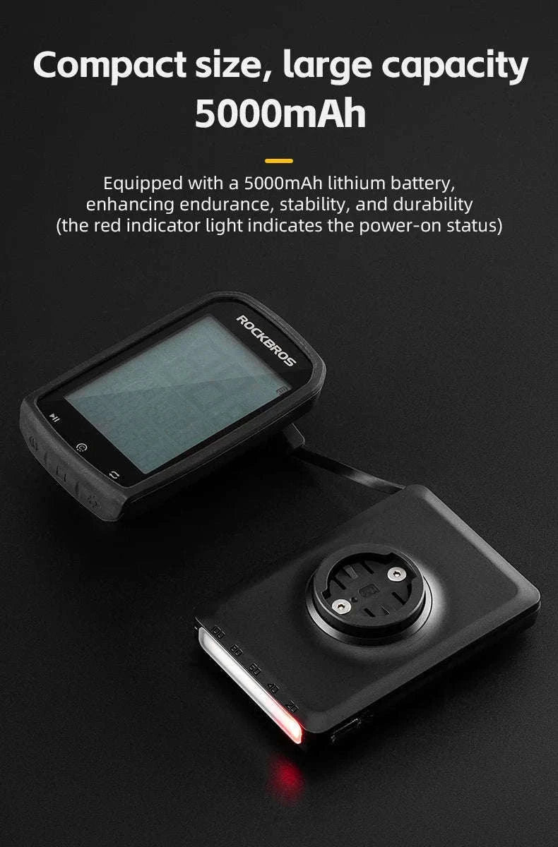 Bike Headlight 5000mAh with Digital Display & IPX6 Waterproof-RL-S1 nylon holder