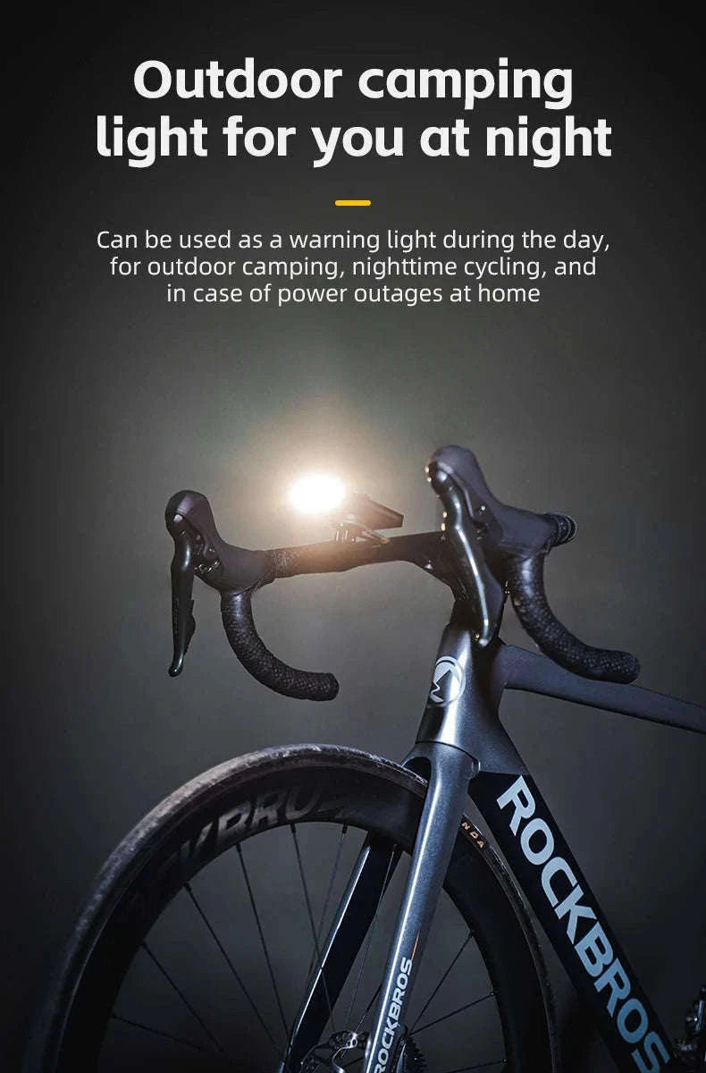 Bike Headlight 5000mAh with Digital Display & IPX6 Waterproof-RL-S1 nylon holder