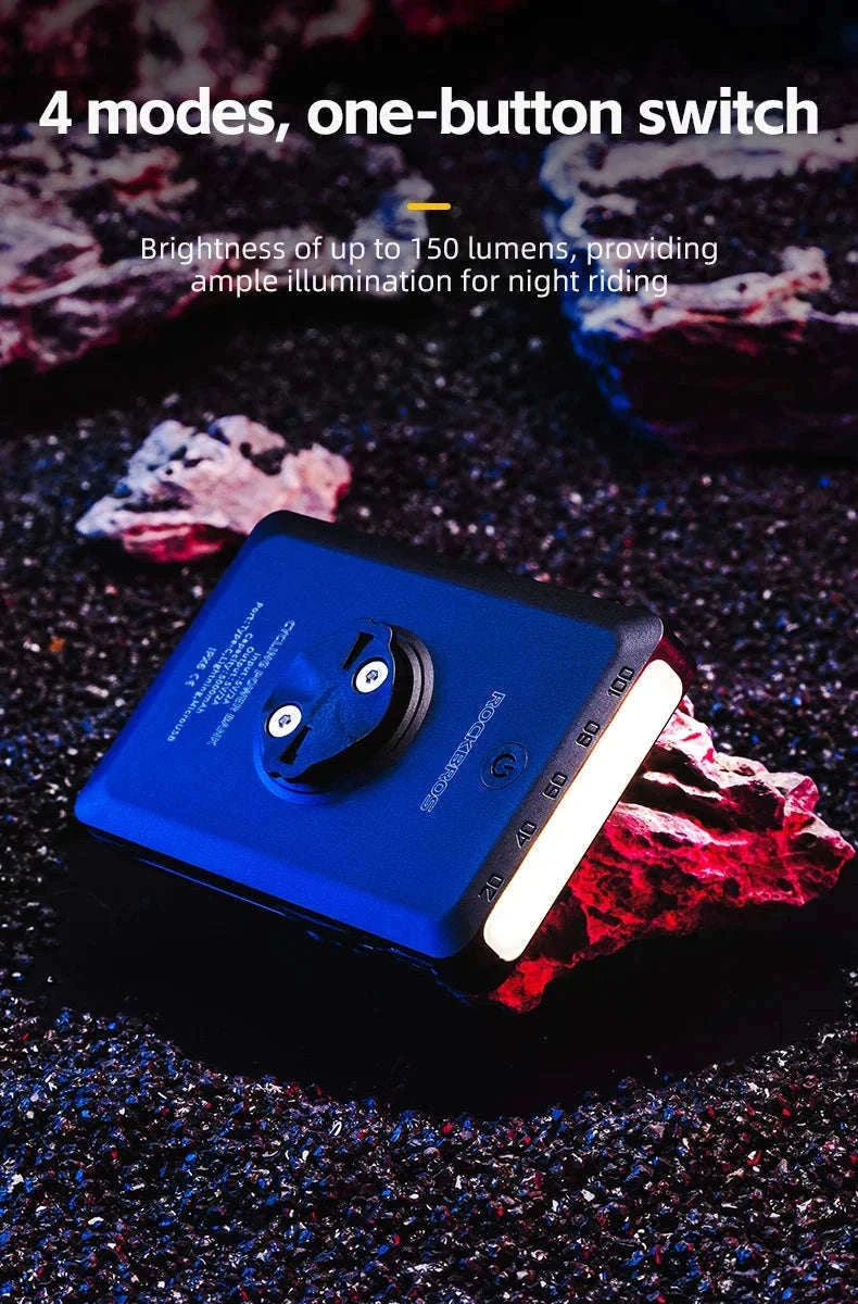 Bike Headlight 5000mAh with Digital Display & IPX6 Waterproof-RL-S1 nylon holder