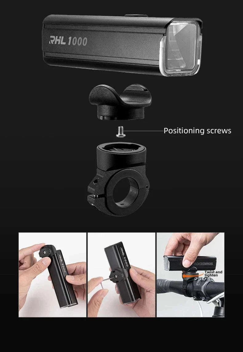 Bike Light Set with Smart Brake Sensor Tail Light 200/400LM-RHL400-BLS2