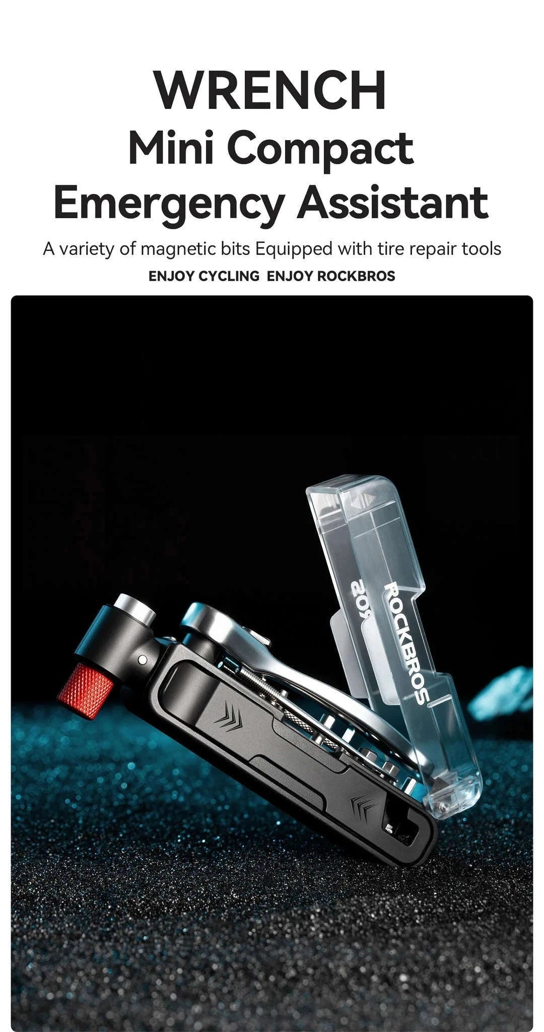 Bike Repair Tool Kit with Ratchet Wrench & Tyre Levers-430036001