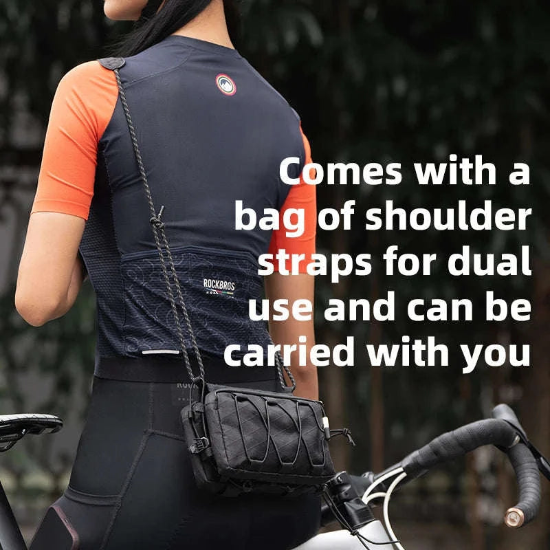 Bike Top Tube Bag Large Capacity Rainproof Cycling Storage-3012011301