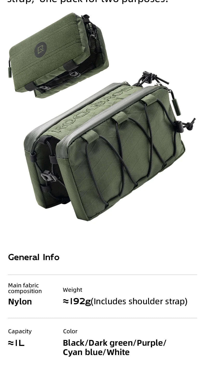 Bike Top Tube Bag Large Capacity Rainproof Cycling Storage-3012011301