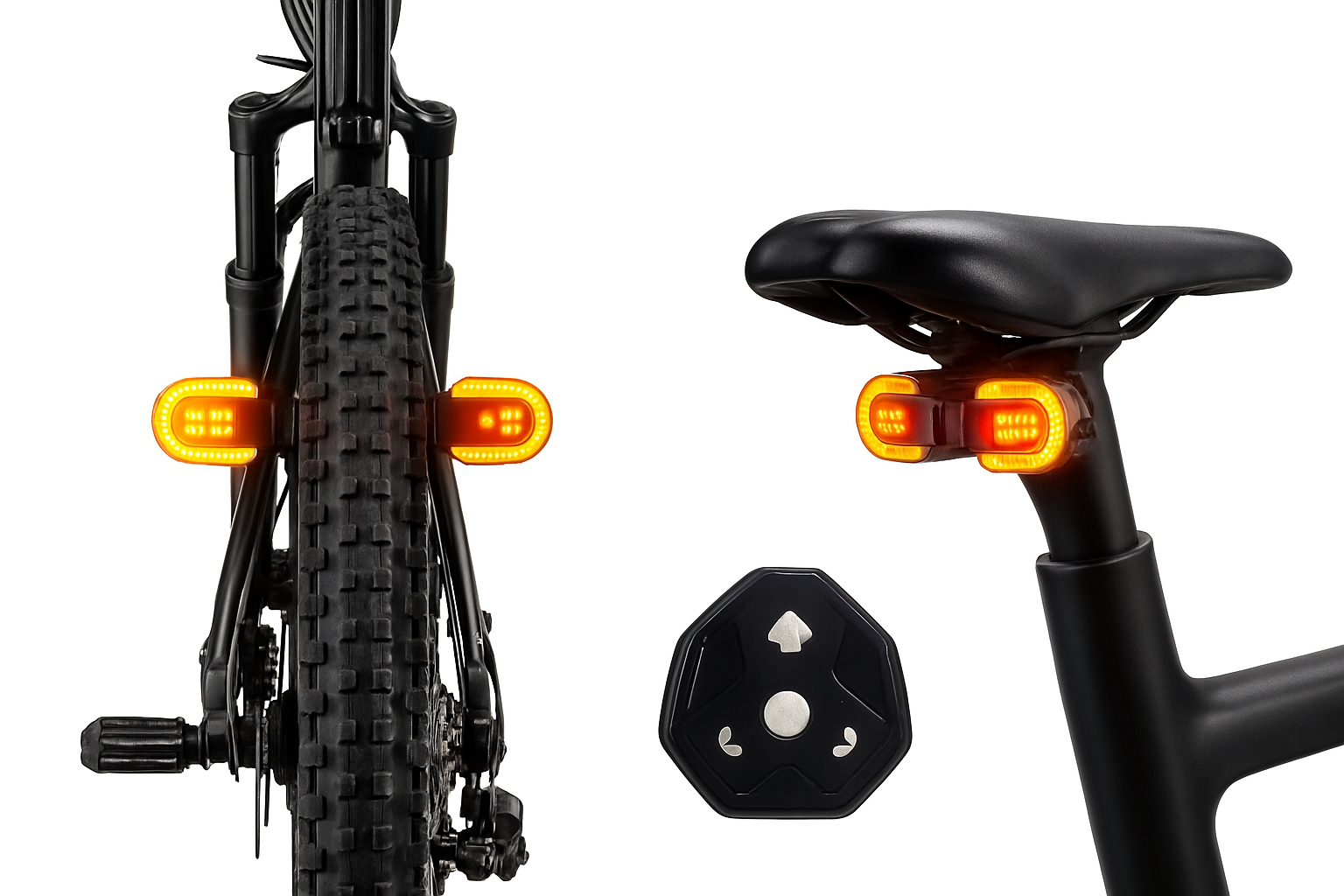 Fahrrad-Blinker Rücklicht USB wiederaufladbares LED-Rücklicht
