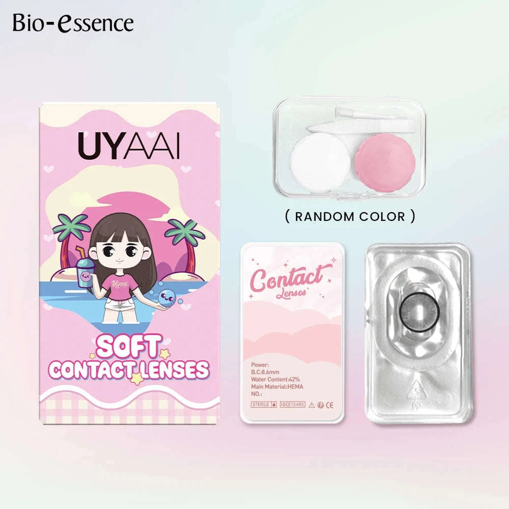 Bio-essence Colored Contact Lenses for Cosplay and Fashion-Sea blue 14.2 / 0