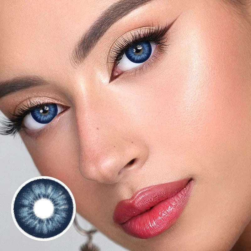 Bio-essence Colored Contact Lenses for Cosplay and Fashion-Sea blue 14.2 / 0