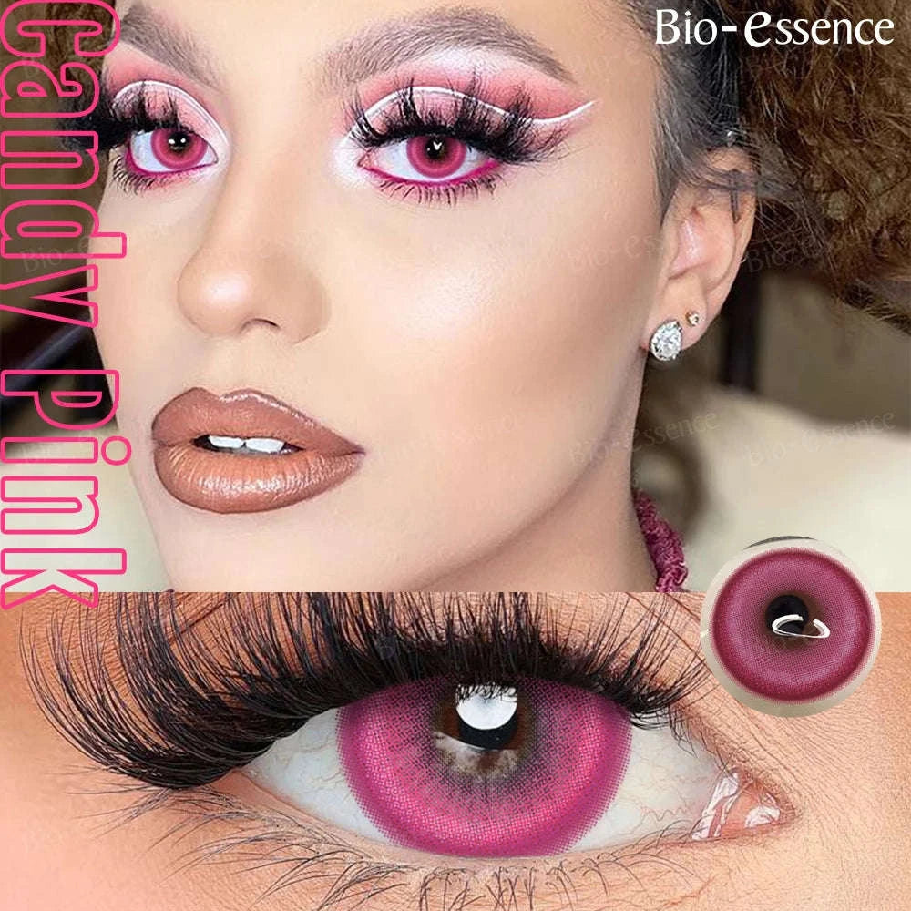 Bio-essence Colored Contact Lenses for Cosplay and Fashion-Sea blue 14.2 / 0